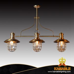 Гостиничное декоративное металлическое золотое подвесное освещение (KAC2030-3)