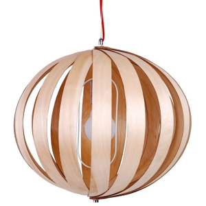 Lámparas pendientes modernas de madera decorativas de la linterna redonda de interior (LBMP-HL)