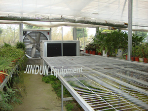 Exhaust fan+air condition unit+Fabric pipeline, for greenhouse