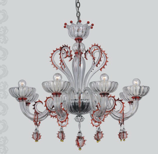 Lámpara de cristal del hotel del estilo de Murano (81097-8)