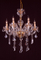 Lámpara de cristal del estilo del pasillo fresco del hotel (CRISTAL NEGRO de la PERA 3623-6L)