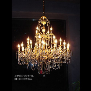Lámpara cristalina de la vela del oro del uso casero (JP9055-16+8+4L)