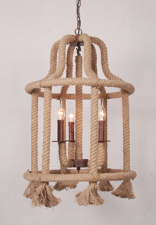 Освещение декоративного antique формы дома пеньковой веревки привесное (GD1215-3)