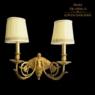 Lámpara de cobre amarillo del aplique de la pared del fabricante de vinos decorativo antiguo elegante (TB-0900-2)