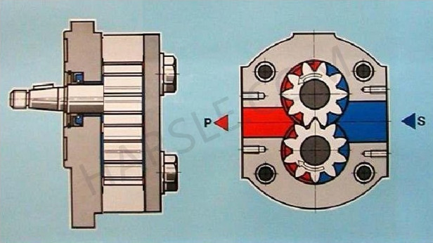 external gear pump working