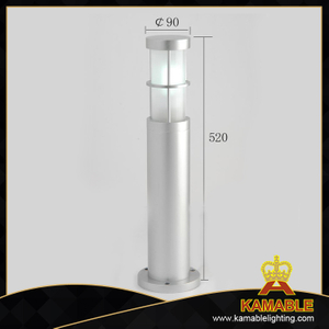 Серебряный напольный светильник в саду (KM-F010/S)