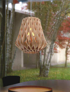 Lámpara pendiente moderna de madera de interior decorativa del diseño de la linterna (MD8041-360)