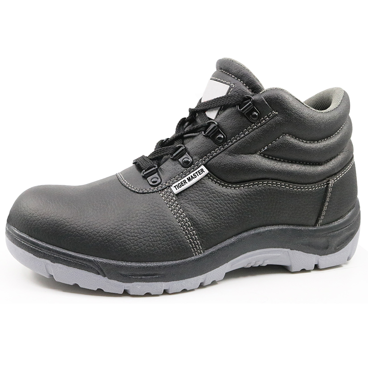 HS1016 cheap pvc injection steel toe safety boots shoes for men