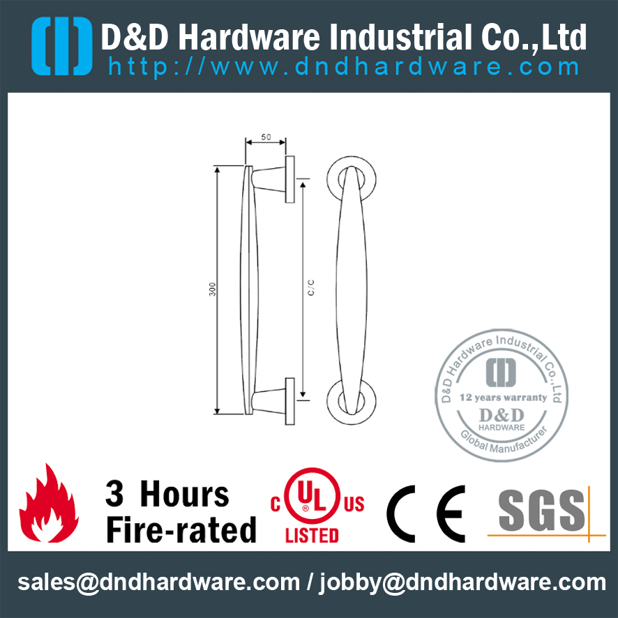 SUS304 T Bar Pull Handle para puerta de madera-DDPH053
