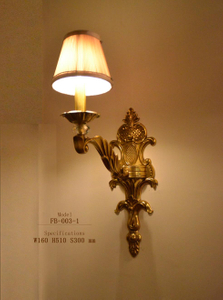 La pared de cobre amarillo decorativa de interior del estilo acogedor se enciende (FB-0703-1)