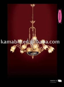 Lámpara de cobre amarillo de cerámica casera (MD060-16)