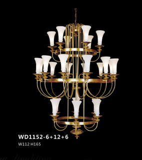 Elegant design decorative brass pendant lamp (WD1152 - 6+12+6)