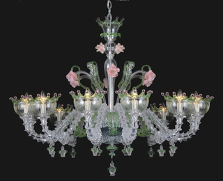 Lámpara de cristal del estilo hermoso de Murano (81068-12)