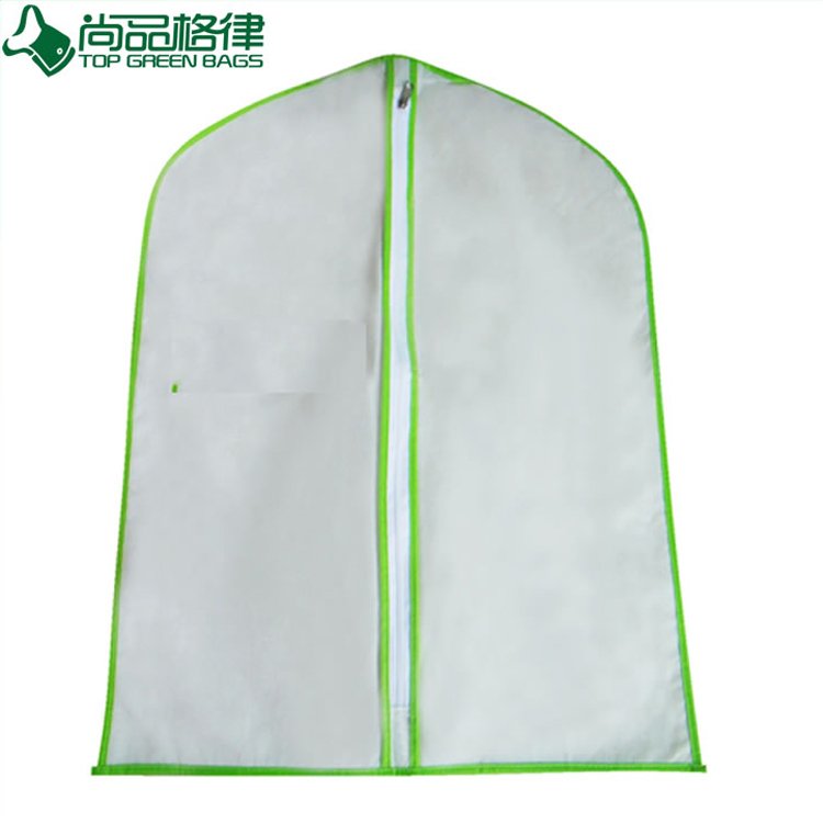 Zippered Uniform Non Woven Garment Bag with Pocket (TP-GB086)