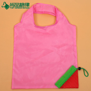 Factory Price lovely Foldable Fruit Bag Tote Integrated Foldable Pouch (TP-FB206)