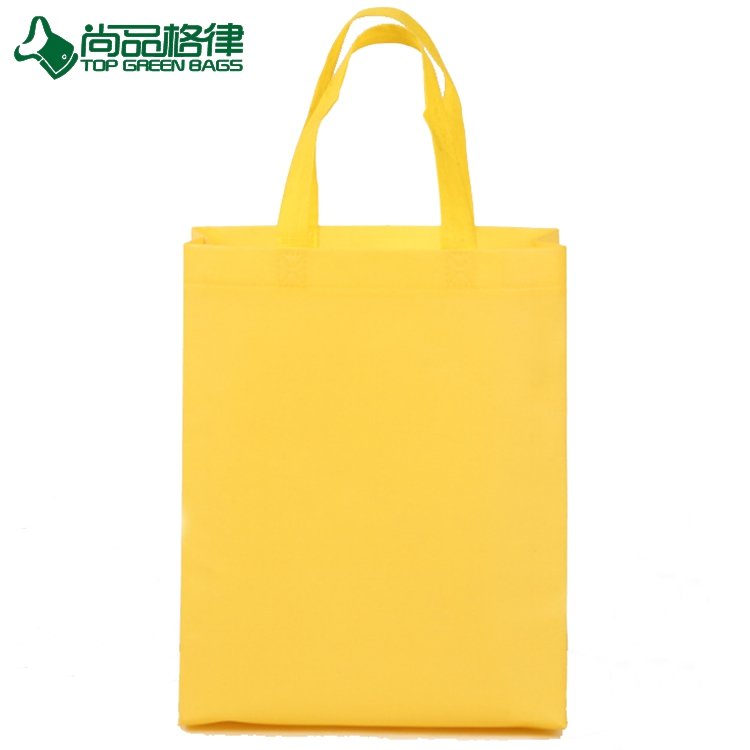 2017 Non Woven Promotion Bags Yellow Carry Gift Bags (TP-SP636)