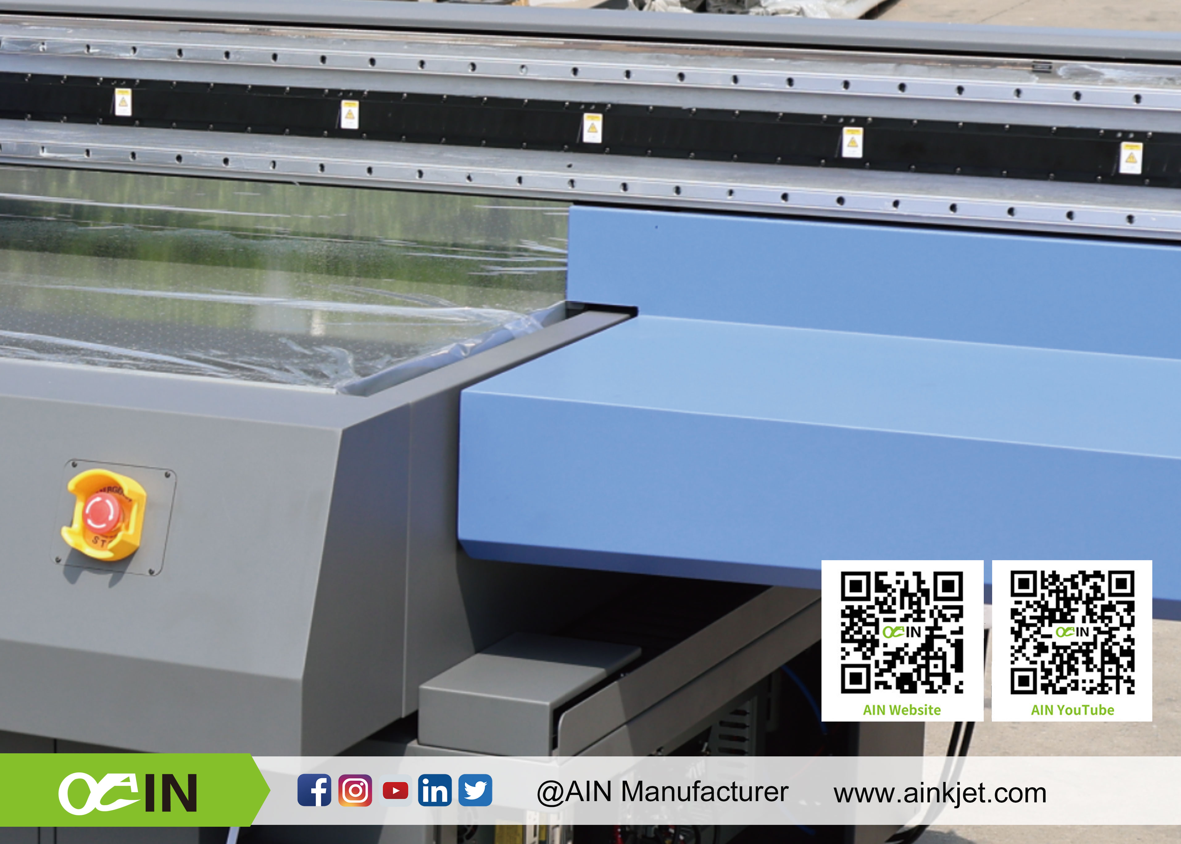 የኢንዱስትሪ Inkjet Flatbed ማሽን