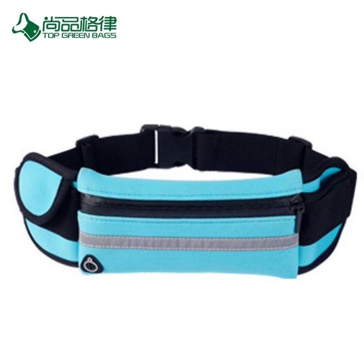 Custom Wholesale Personalized Sport Travel Waist Pouch Running Belt Elastic Waist Bag