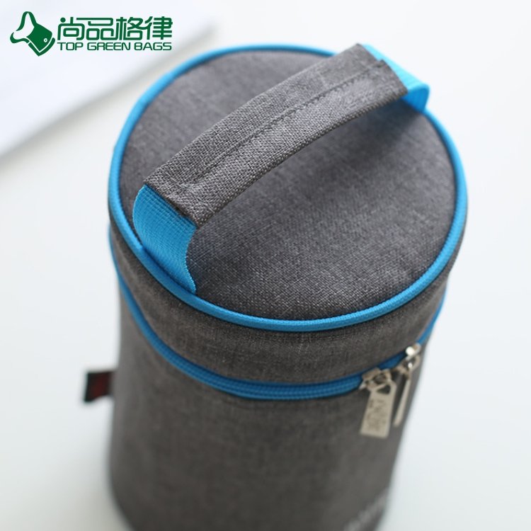 OEM High Quality Round Bottle Thermal Sleeve Tote Baby Bottle Cooler Bag (TP-CB551)