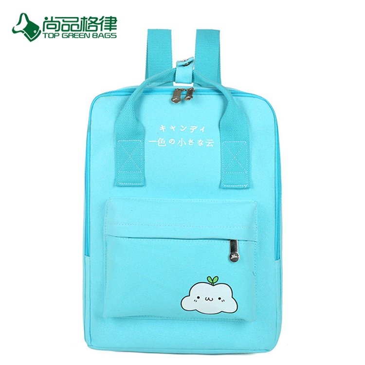 2017 Fashion Custom Canvas Backpack Bags With Handle For Teens