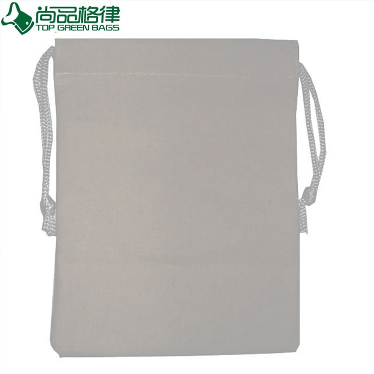 Cheap Fashion Cotton Canvas Drawstring Bag (TP-dB033)
