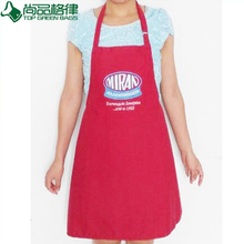 High Quality Red cooking apron with Adjustable Button (TP-0B023)