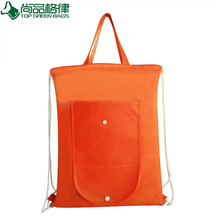 Foldable Eco PP Non Woven Drawstring Bags (TP-BP018)