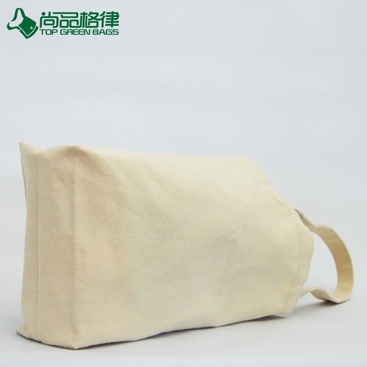 Eco Custom Nature Color Strip Shopping Bag Haversack Cotton Bag (TP-SP617)