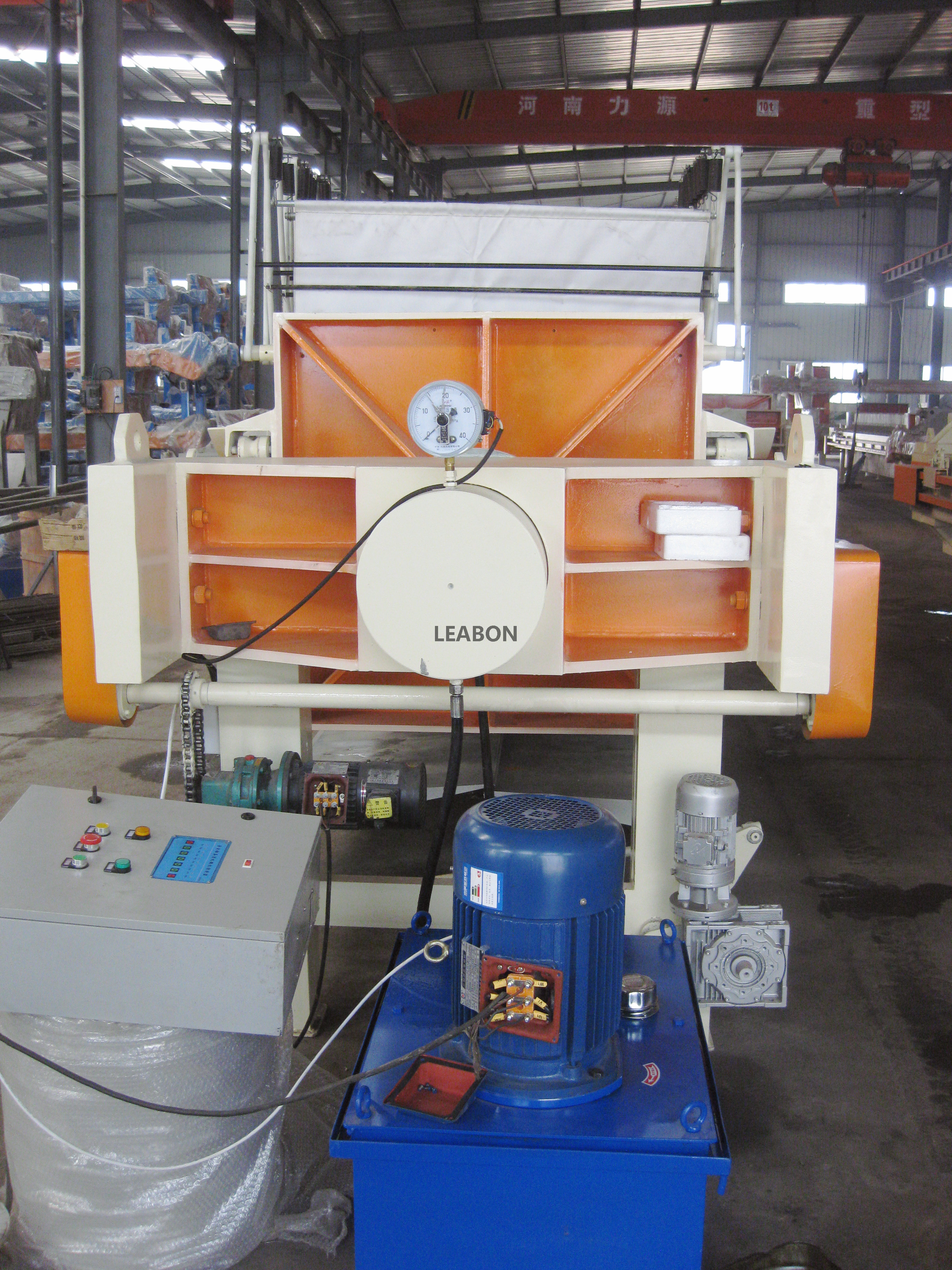 Program Controlled Filter Press with Extendable Cloth Mechanism