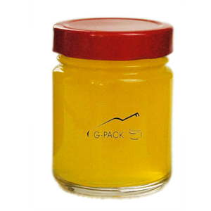 Round Glass Honey Jars with Lids