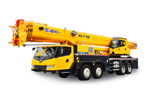 XCMG 75 ton heavy lift mobile truck crane XCT75