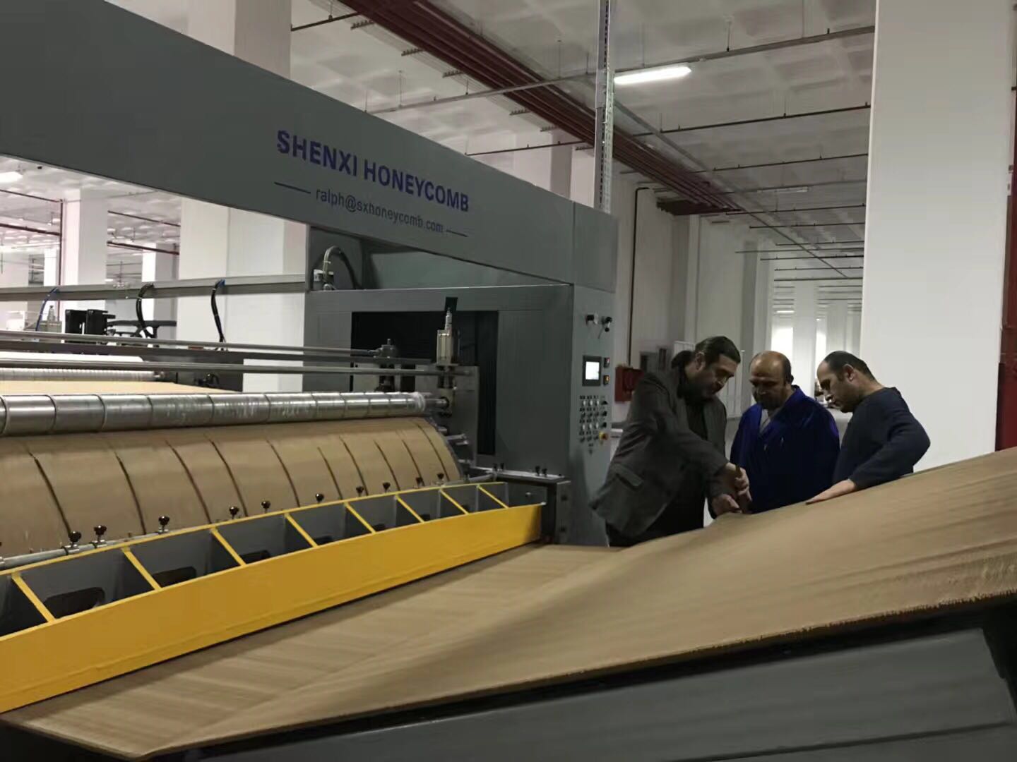2018 Wuxi Shenxi instaló la máquina de panal en Turquía