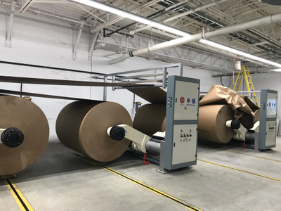 Máquina de núcleo de papel contínuo do favo de mel com CE