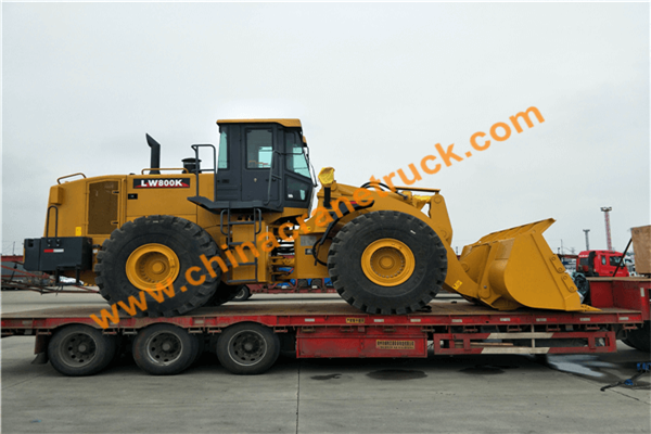 XCMG 8 ton wheel loader LW800K export to Africa