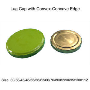 Metal Lug Cap with Decorated Edge 