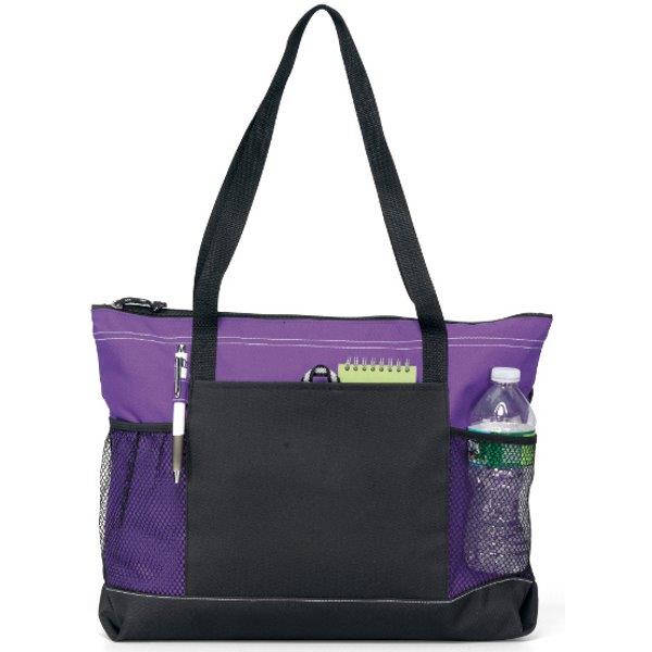 Zippered Oxford Tote 